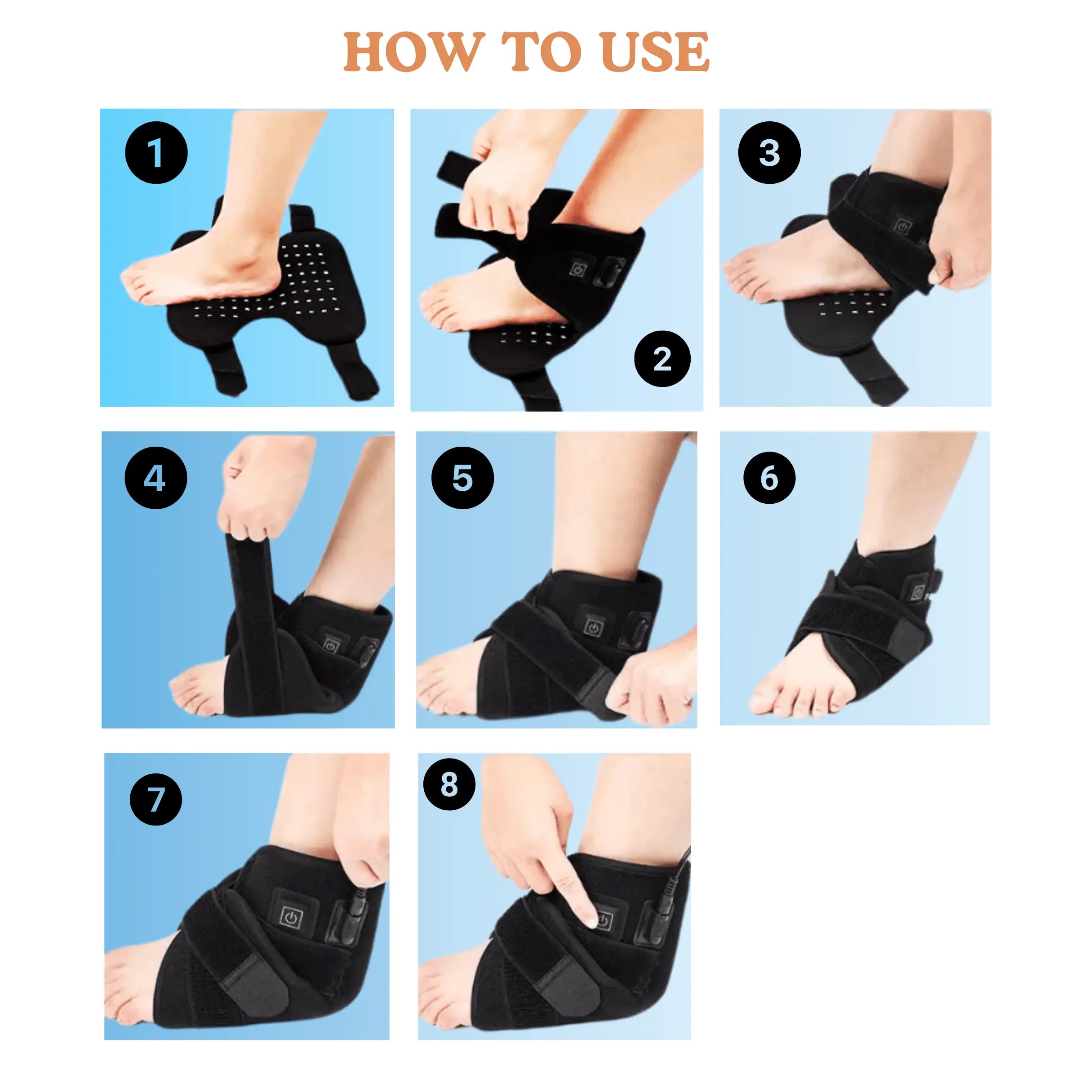 Red Light Therapy Ankle Massager