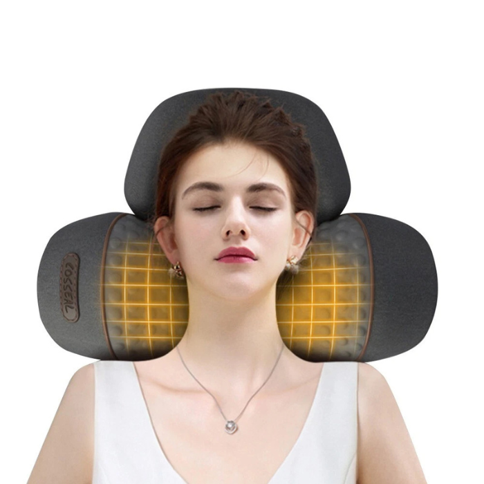 NeckEase™ Neck Massager Pillow with Heat and Traction for Neck Pain Relief