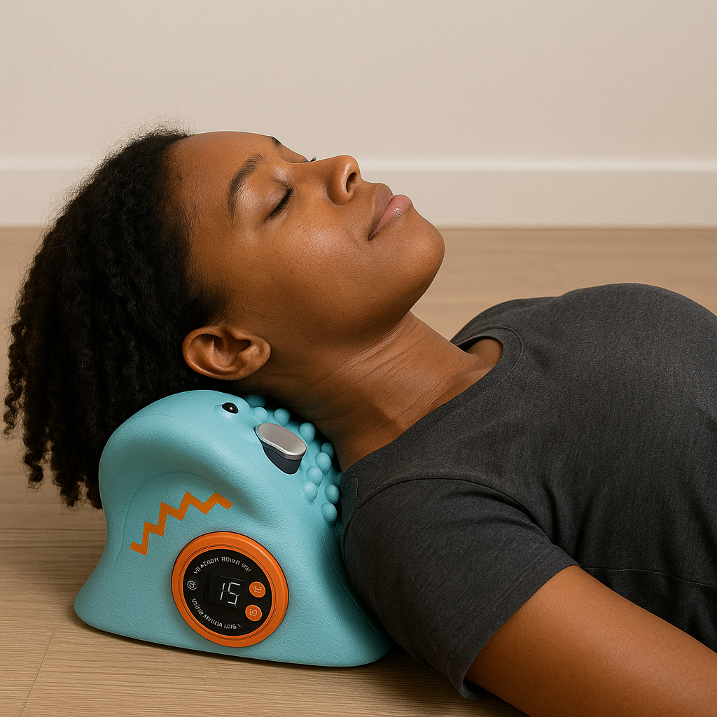 EMS Neck Massager with Heat and Traction