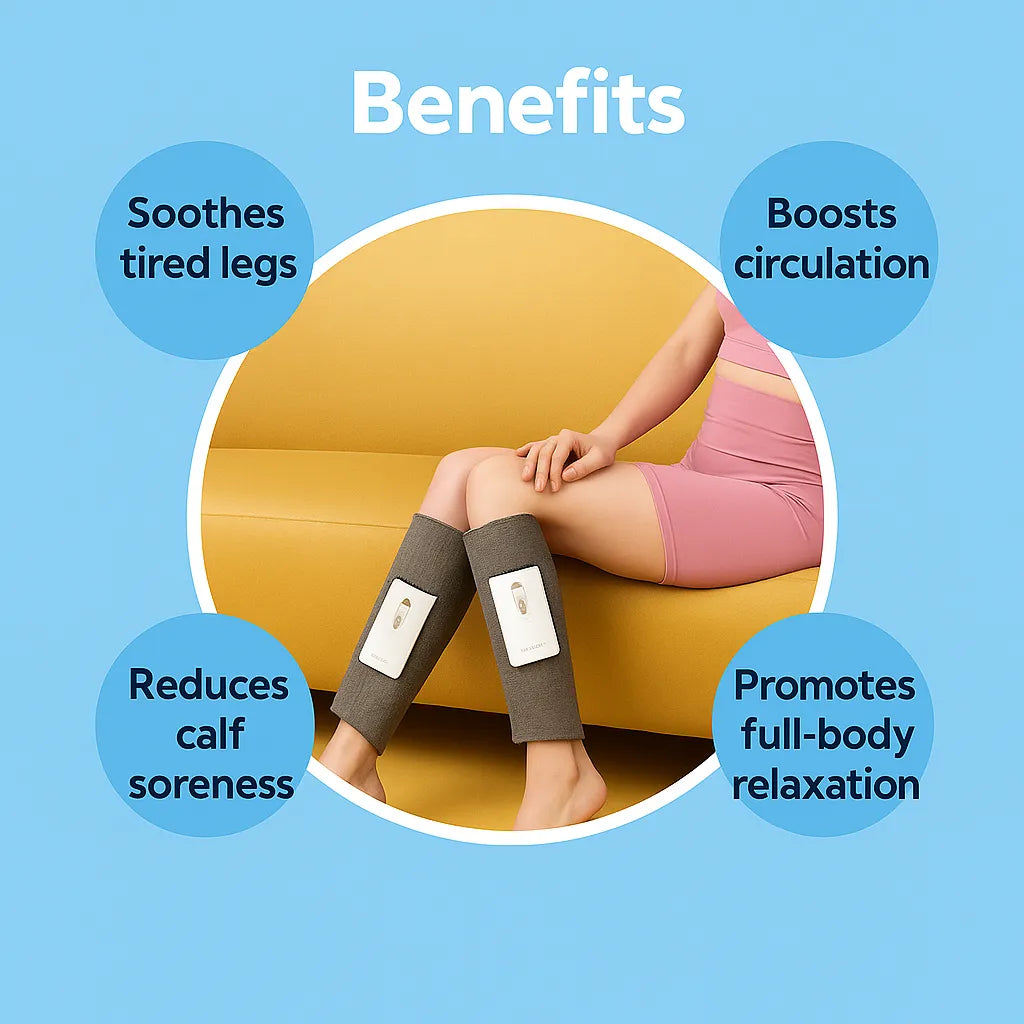 Air Compression Leg and Calf Massager with Heat