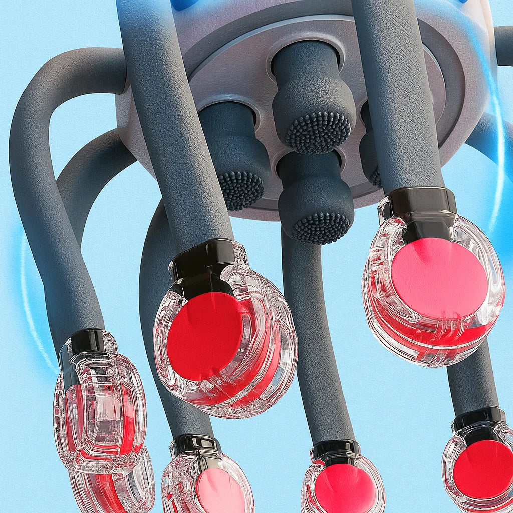 Hands‑Free Head Massager for Fatigue an Stress Relief