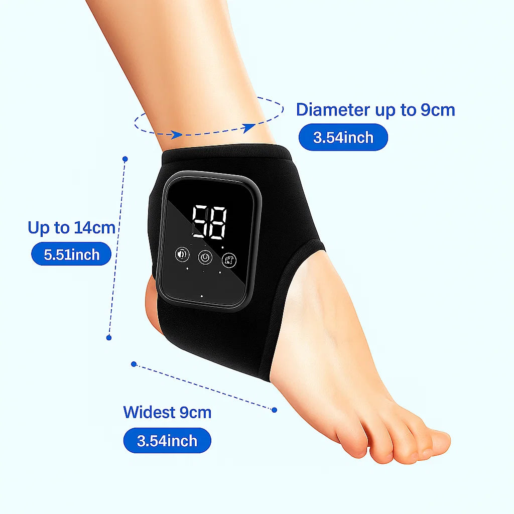 Heated Ankle and Foot Wrap for Pain Relief and Injury Recovery