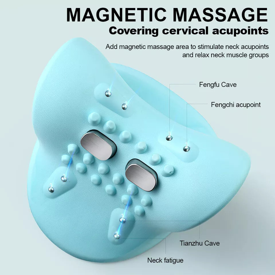 EMS Neck Massager with Heat and Traction