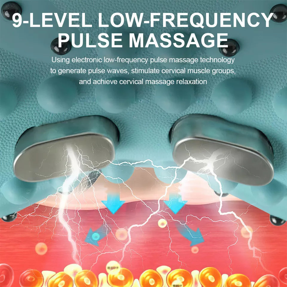 EMS Neck Massager with Heat and Traction
