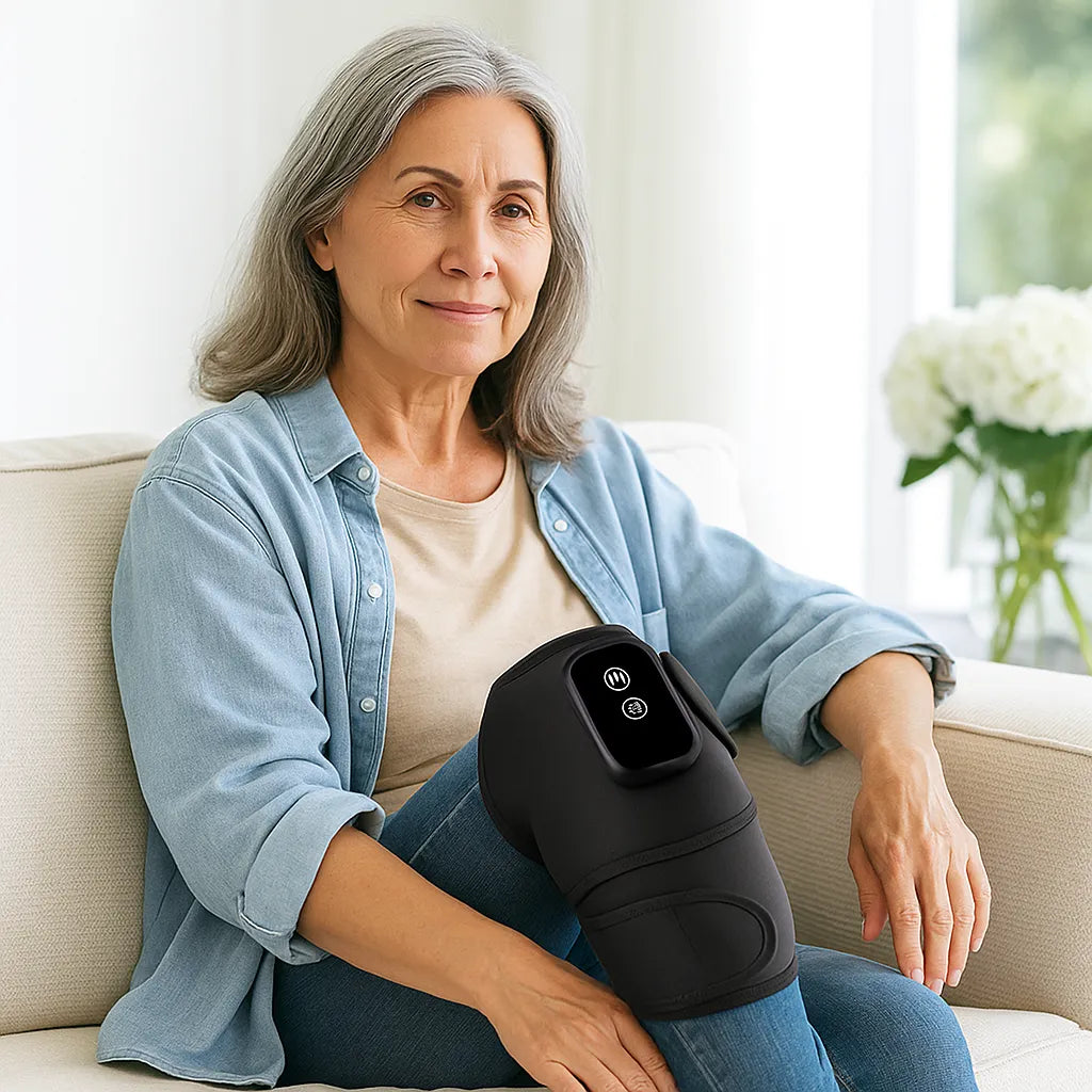 Knee Brace with Heat and Massage Therapy