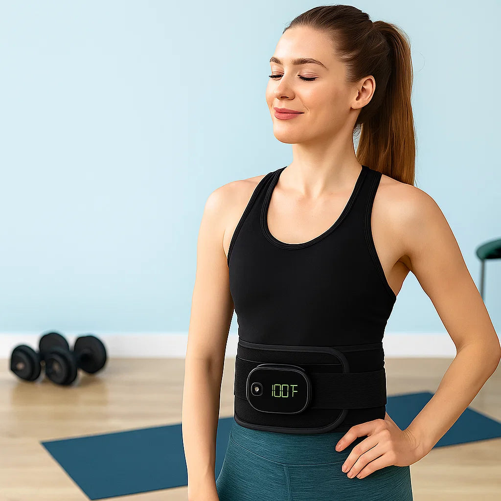 Lumbar Massager Belt Infrared Heat And Vibration Therapy