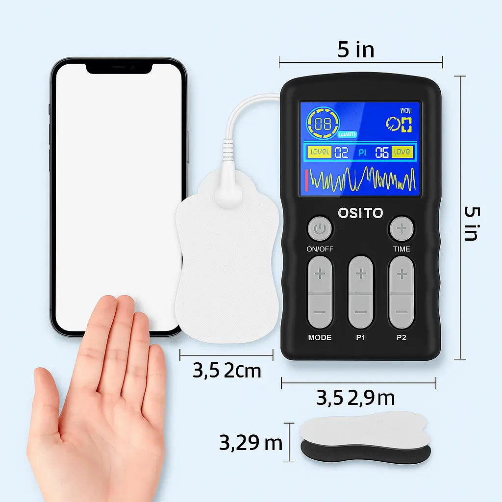 TENS EMS Massager for Ache Relief and Muscle Recovery