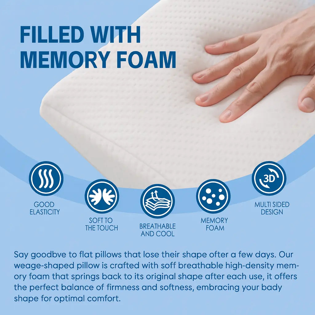 Wedge Pillow for Back Pain Relief and Better Sleep