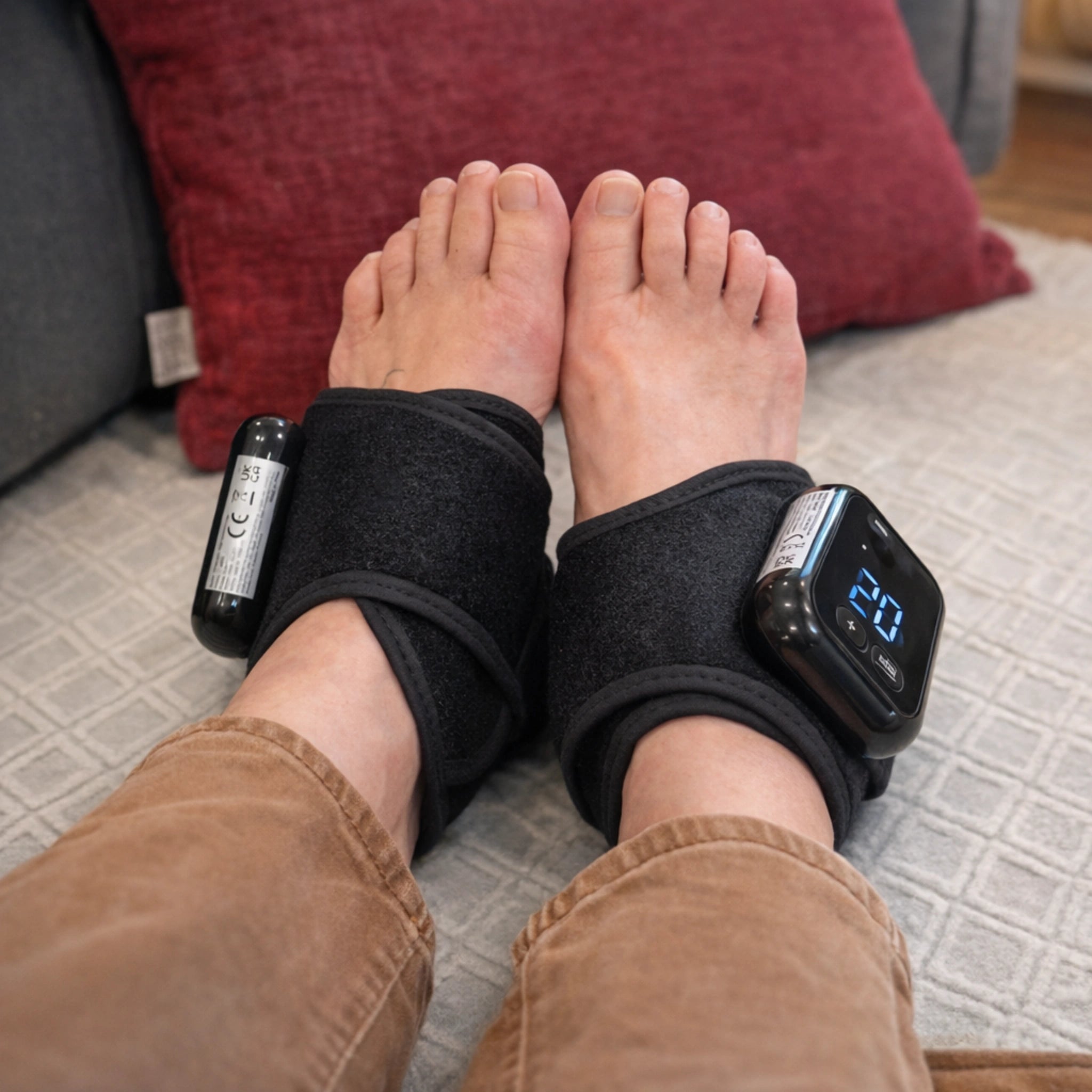 Heated Ankle and Foot Wrap for Pain Relief and Injury Recovery