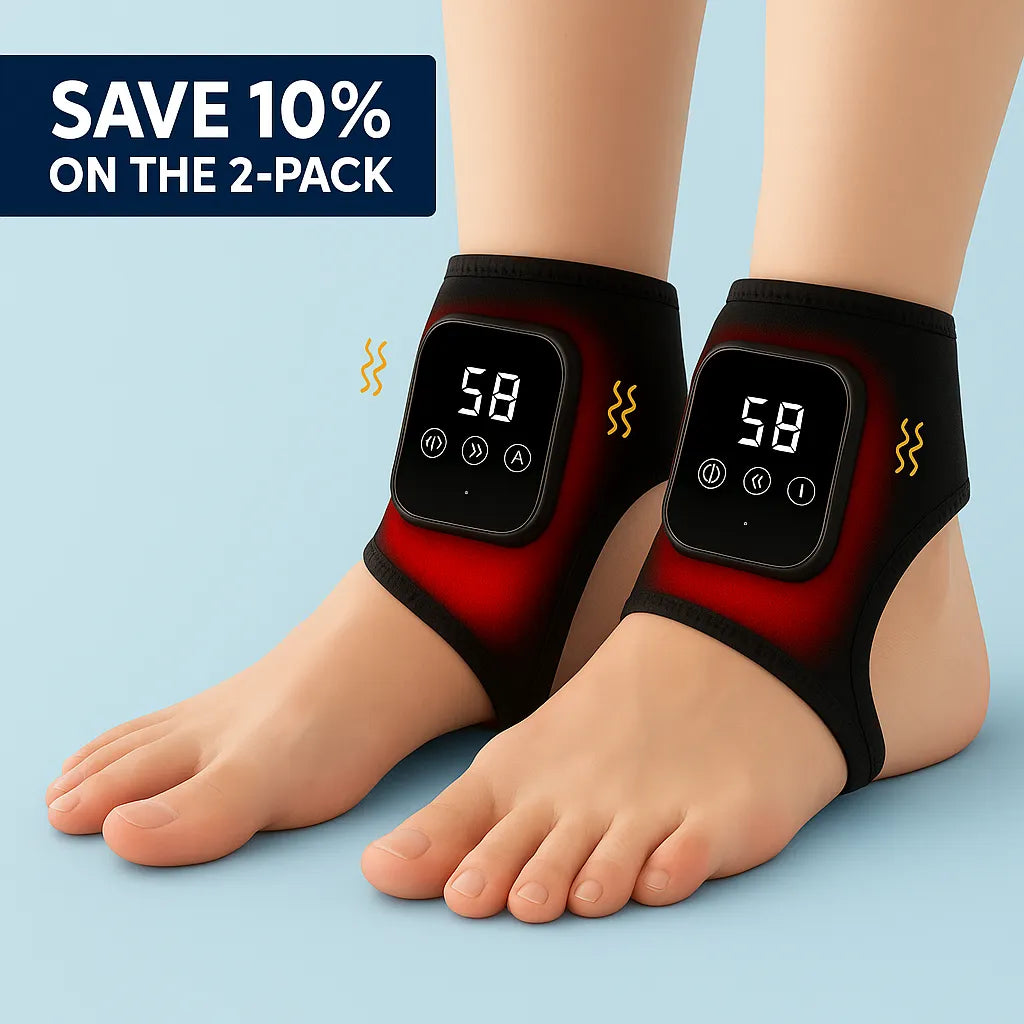 Heated Ankle and Foot Wrap for Pain Relief and Injury Recovery