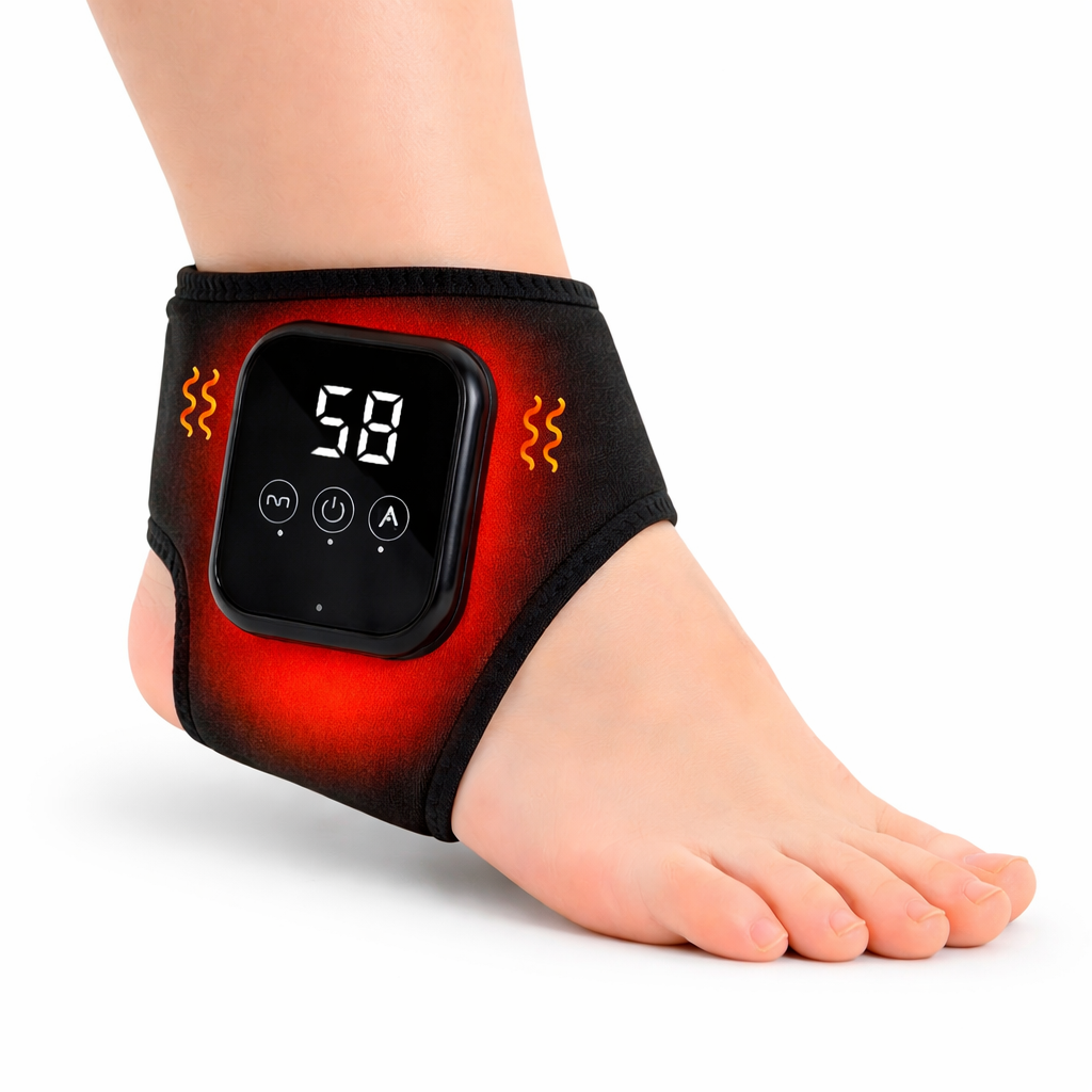 Heated Ankle and Foot Wrap for Pain Relief and Injury Recovery