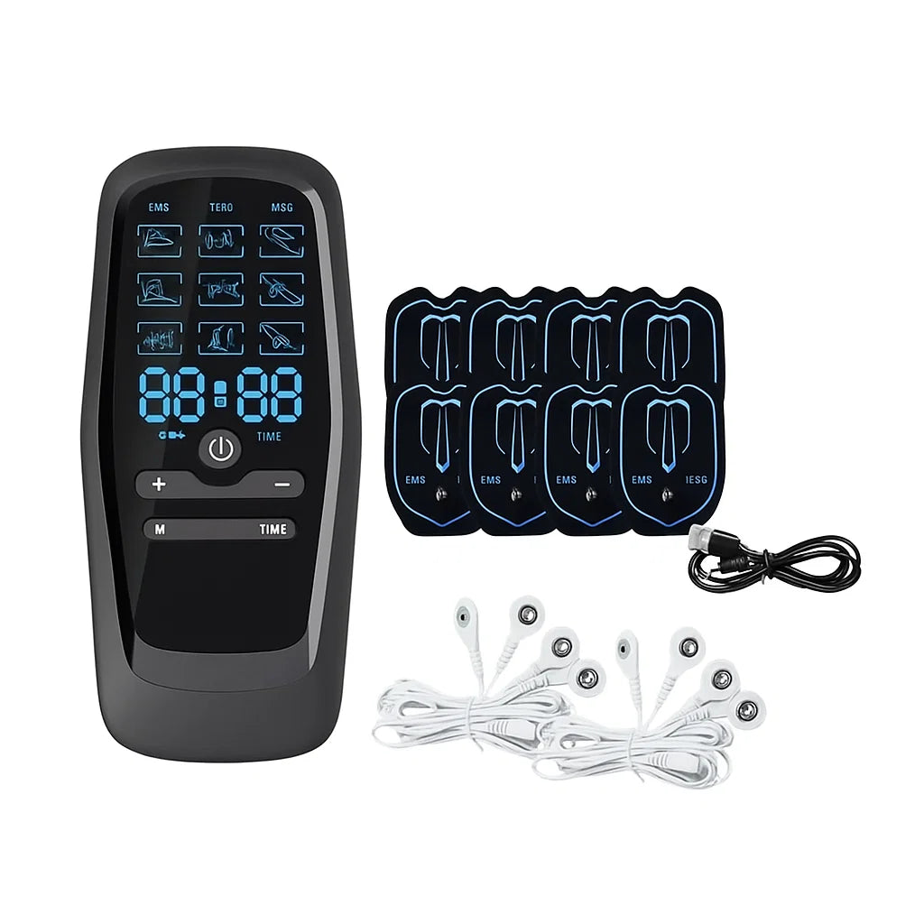 USB rechargeable EMS TENS machine – portable muscle stimulator