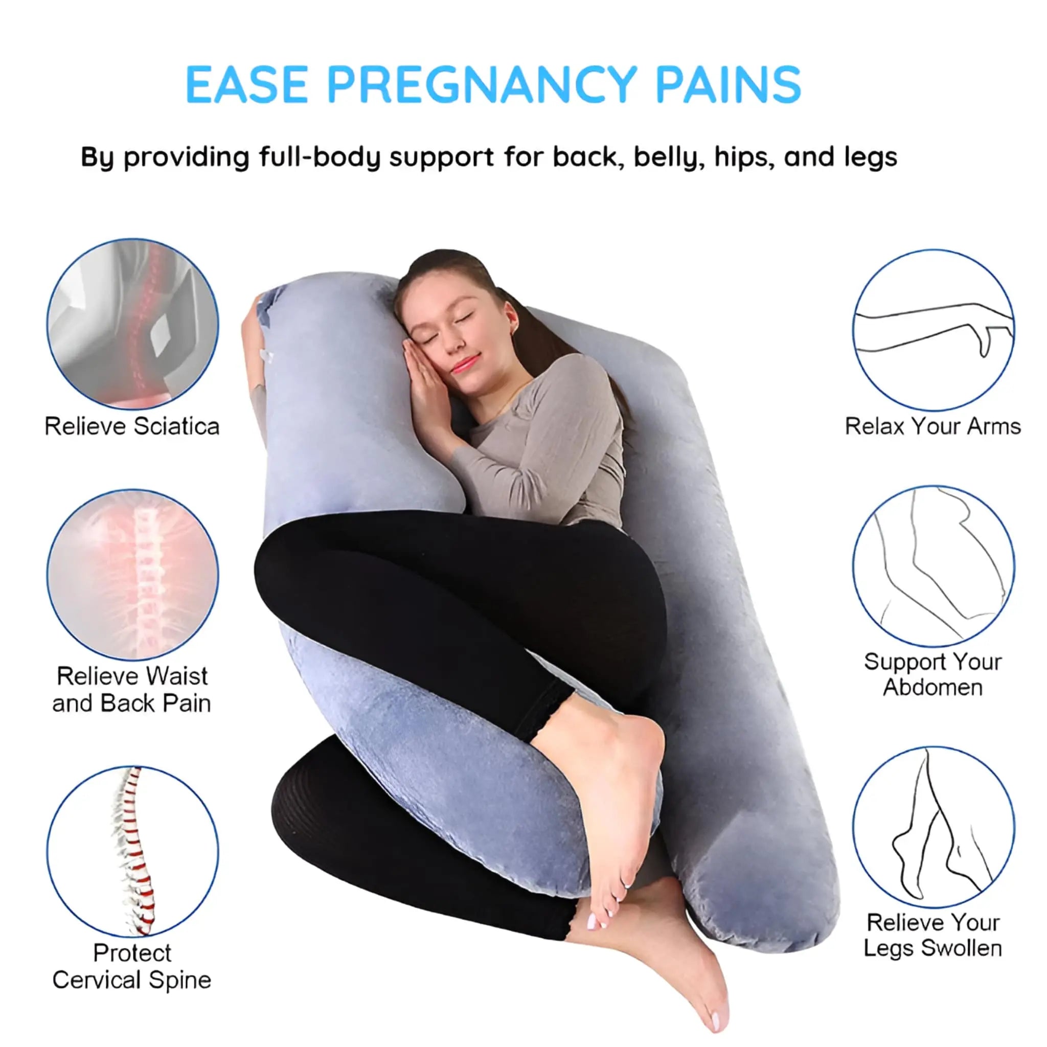 DreamNest™ Body Pillow for Pregnancy