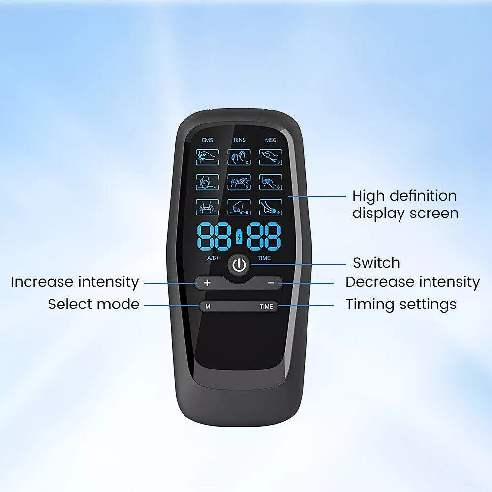 EMS TENS machine high-definition display with mode and time settings