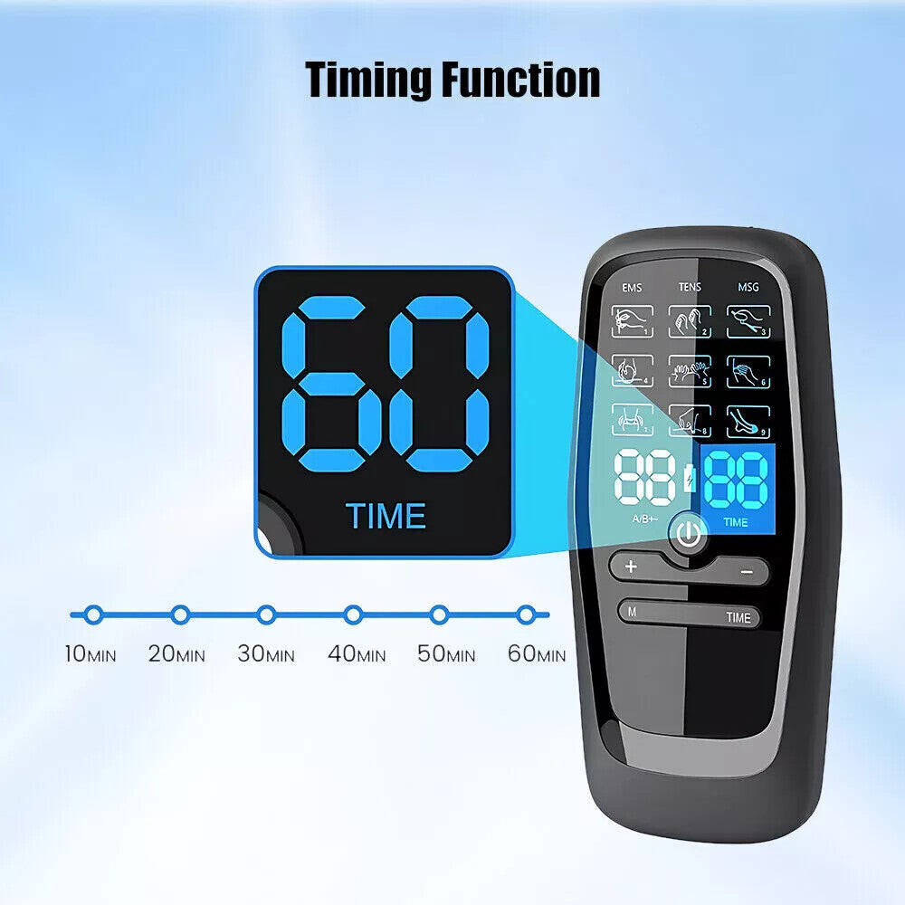 USB rechargeable EMS TENS machine – portable muscle stimulator