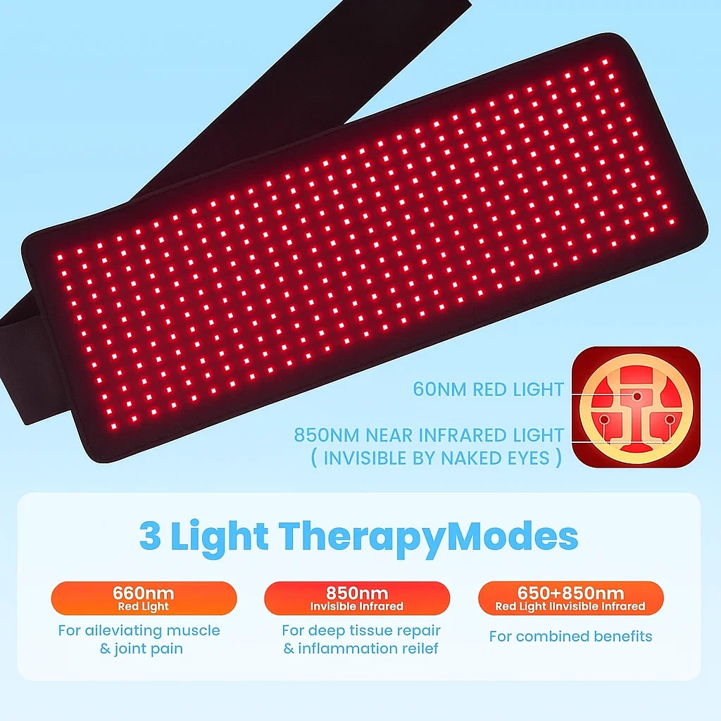 Red Light Mat for Back Pain Relief and Full Body Recovery