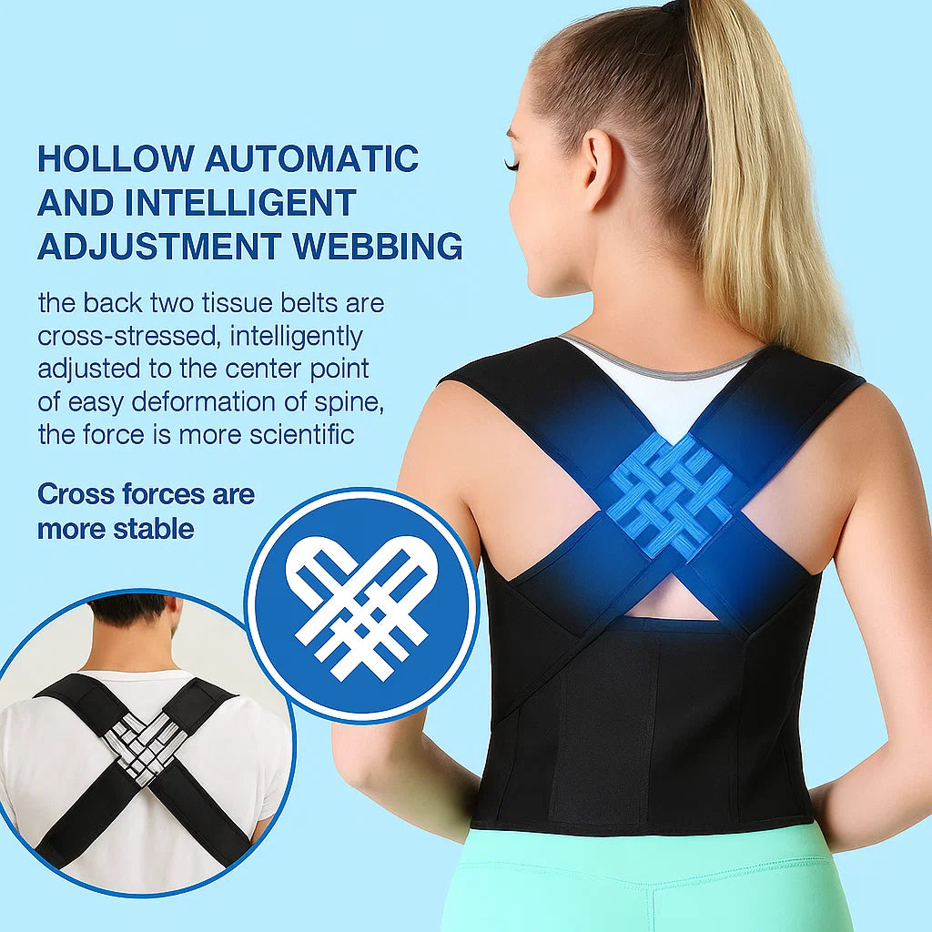 Adjustable Posture Corrector for Back Support and Shoulder Alignment