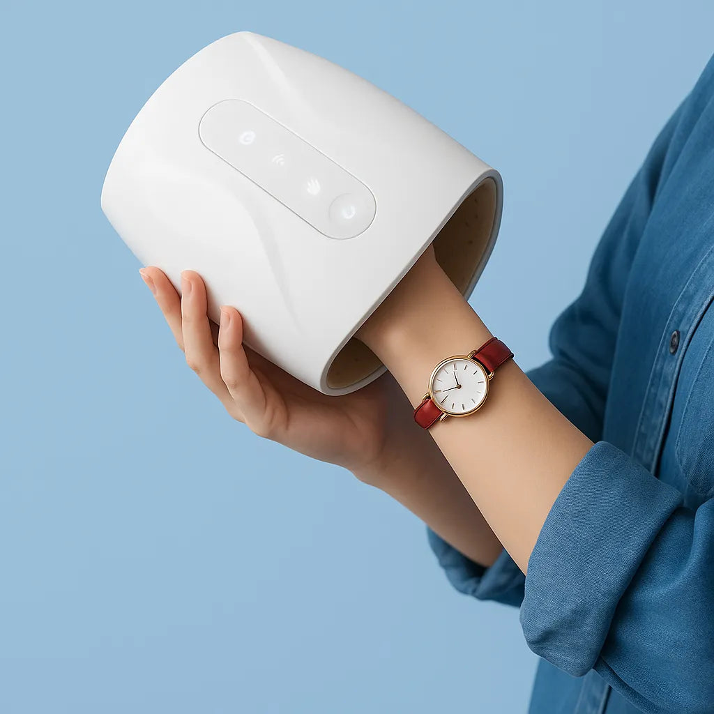 Air Compression Hand Massager with Heat Therapy