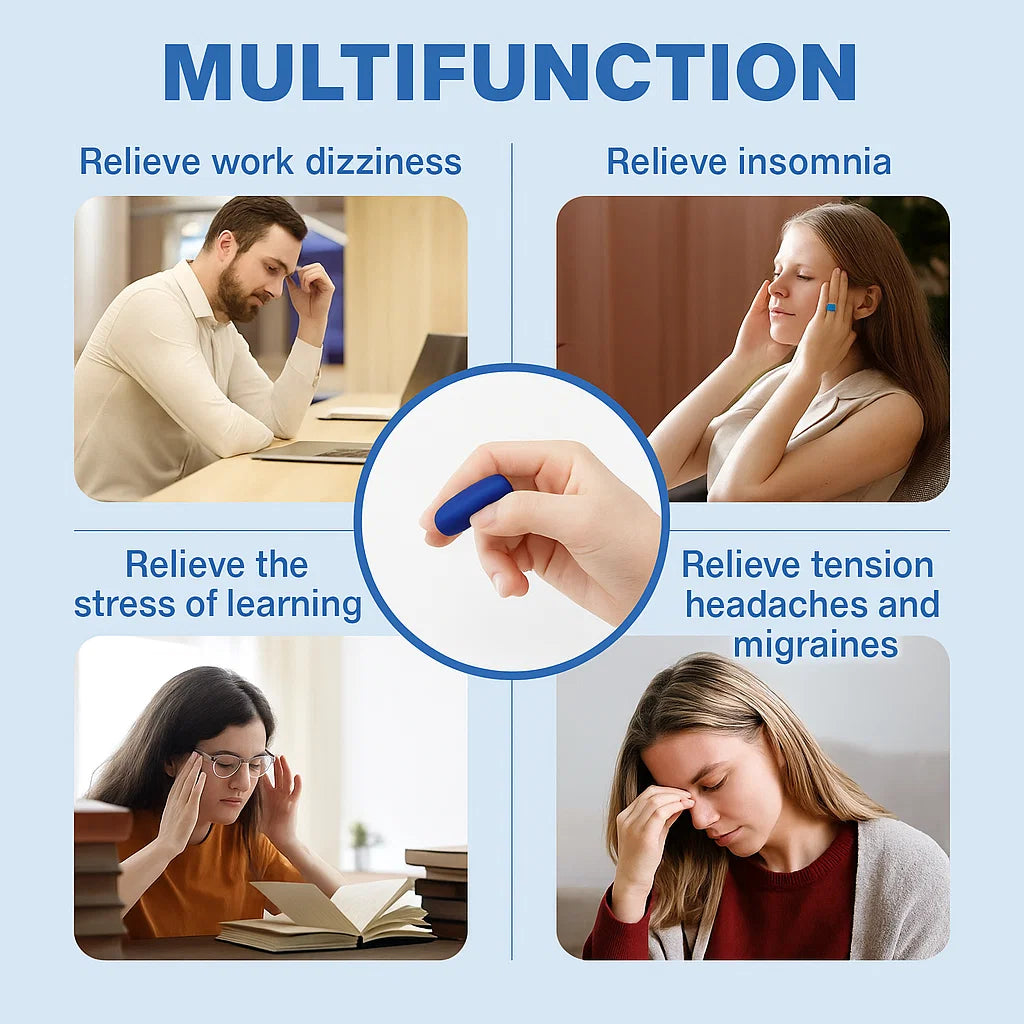 Hand Pressure Clip for Migraine Relief and Tension Reduction