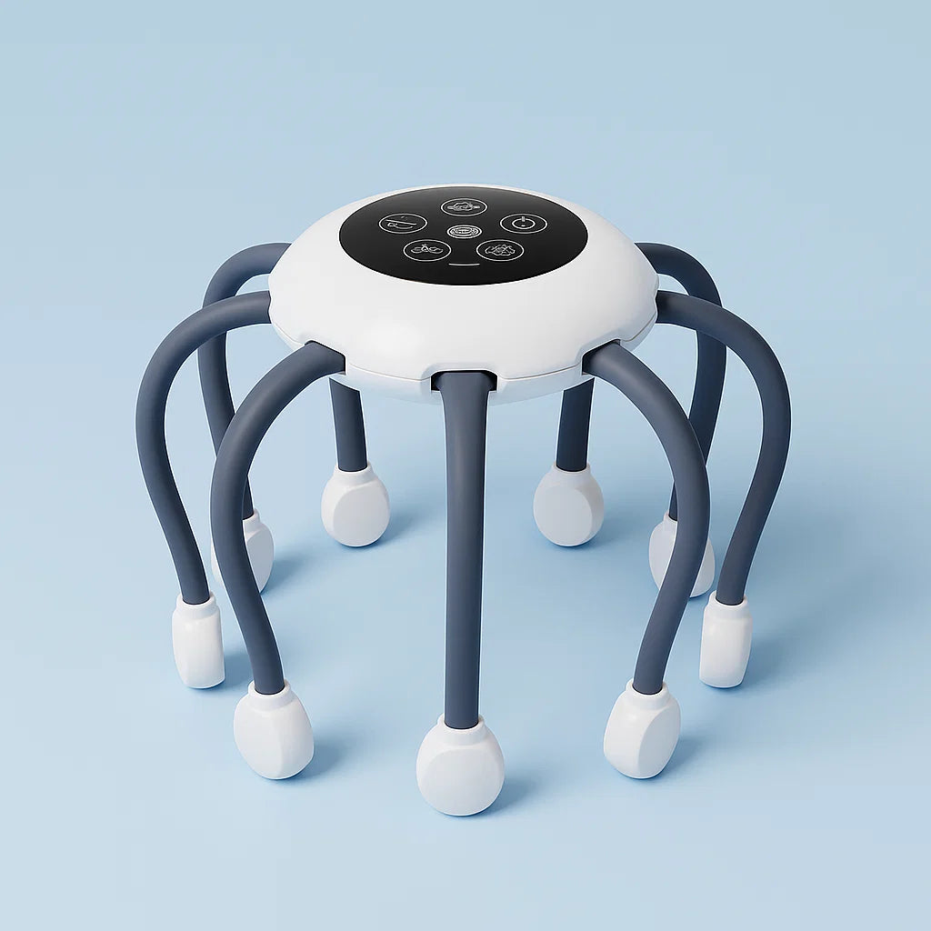 Hands‑Free Head Massager for Fatigue an Stress Relief