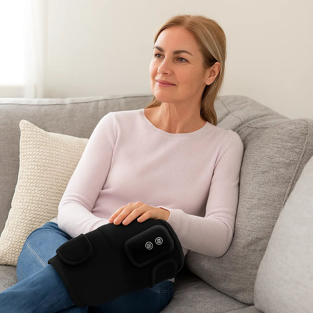 Knee Brace with Heat and Massage Therapy