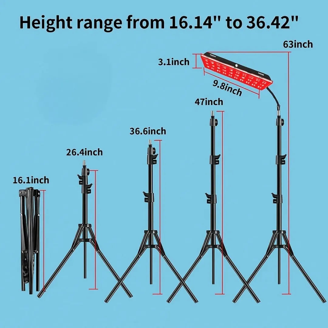 Red Light Therapy Lamp with a Stand