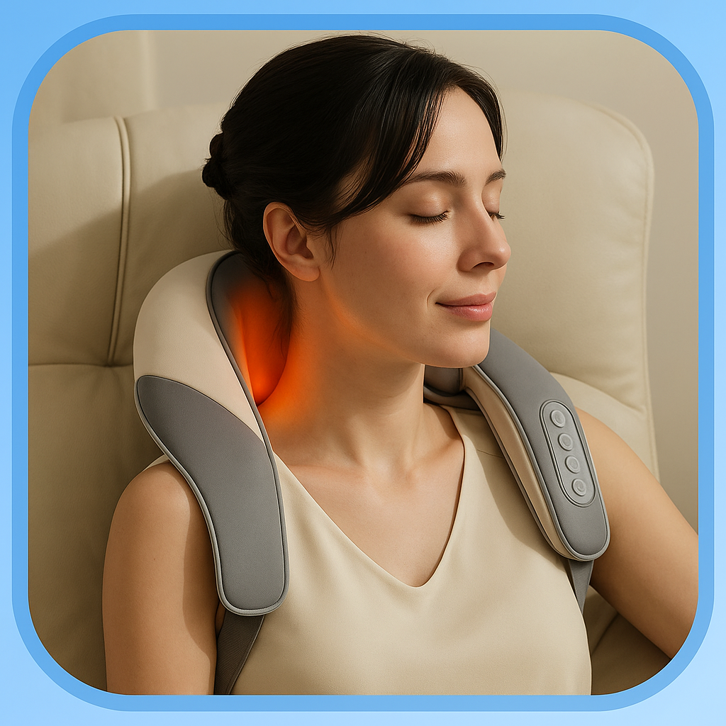 Shiatsu Neck and Shoulder Massager with Heat Therapy