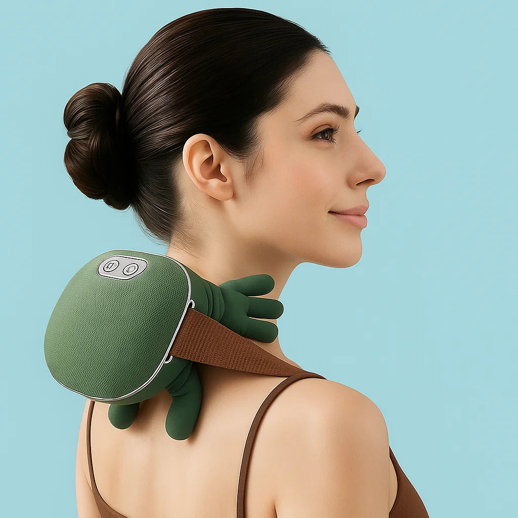 Bionic Hands Neck and Back Massager with Heat for Deep Relief