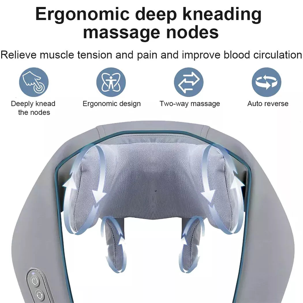 Shiatsu Neck and Shoulder Massager with Heat Therapy