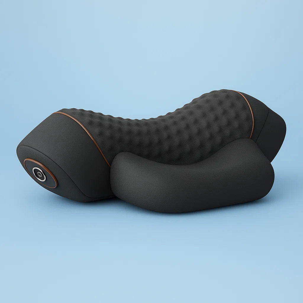 NeckEase™ Neck Massager Pillow with Heat and Traction for Neck Pain Relief