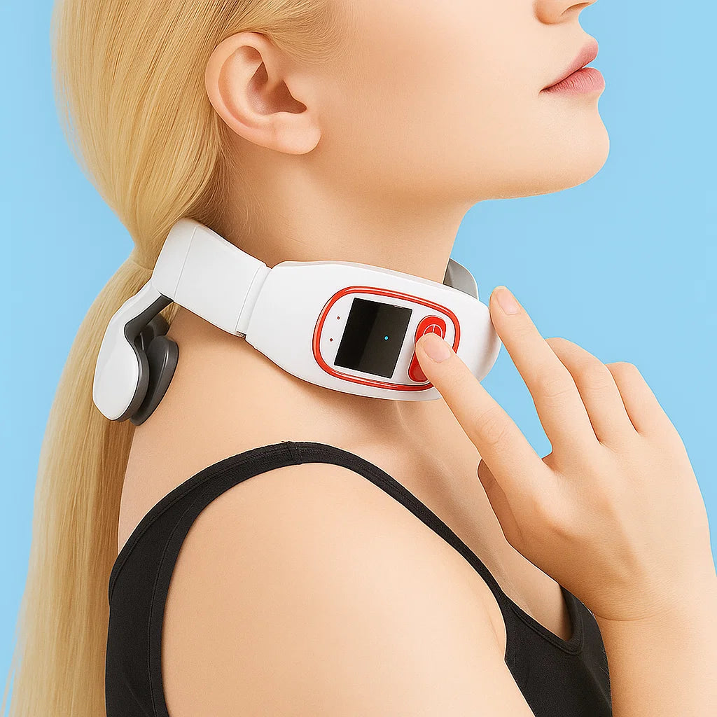 Electric Neck Massager with TENS and Heat Therapy