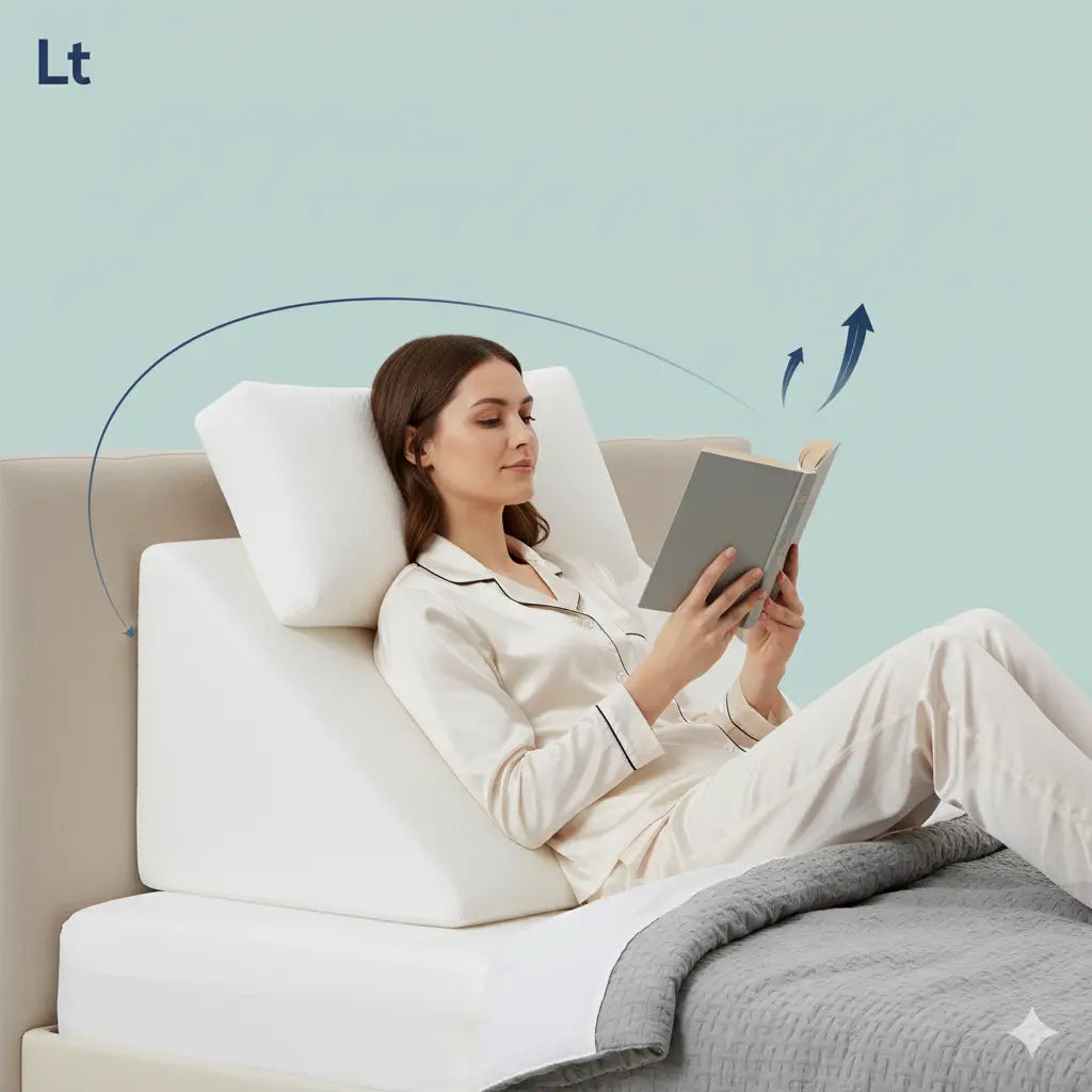 Wedge Pillow for Back Pain Relief and Better Sleep