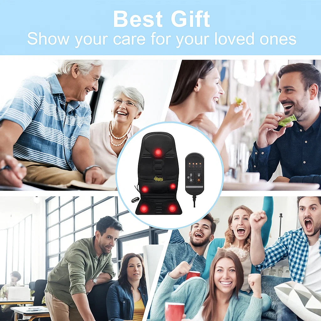 Premium Back Massager for Chair with Heat Therapy