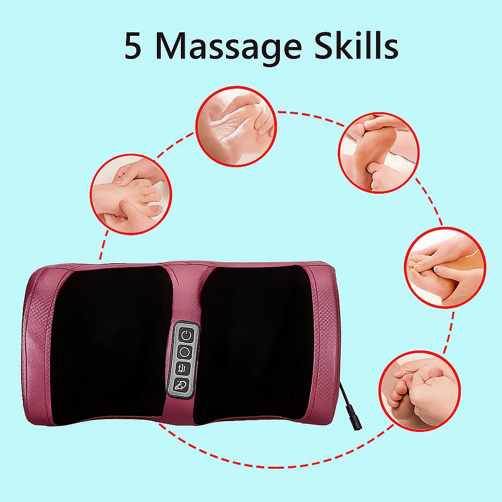 Electric Foot Massager with Heat Therapy